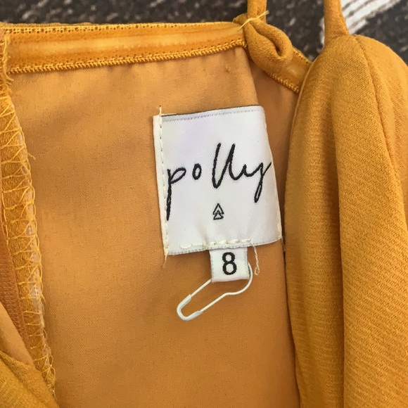 Princess Polly Alayna Mini Dress Mustard - Picture 3 of 4